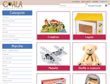 Tablet Screenshot of coalagiocattoli.it